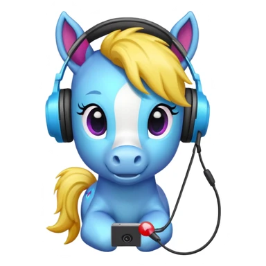 gamer pony sticker