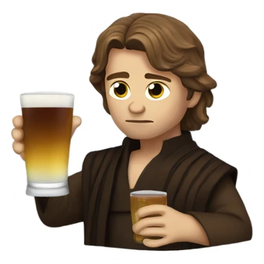 Anakin skywalker drinking sticker
