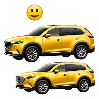 Mazda CX 90 in yellow  sticker