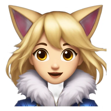 Ahri from league of legend sticker