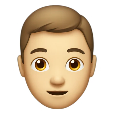 rounded head with big rounded noze sticker