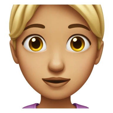 Girl rolling eyes  sticker