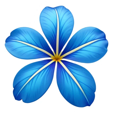 aestetic hawaian flower blue sticker