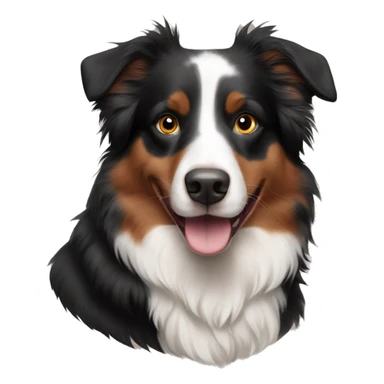 Red Tri Australian shepherd sticker