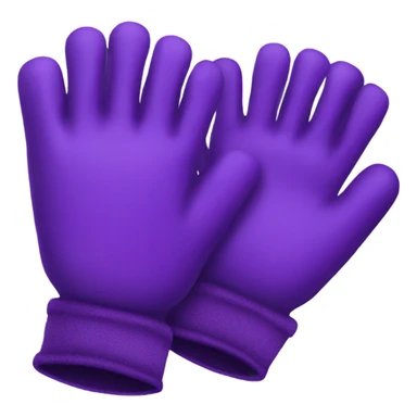 Purple gloves sticker