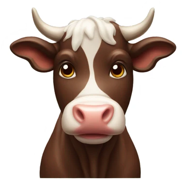 chocolate cow sticker