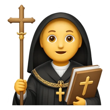 emoji prêtre catholique du moyen âge  sticker