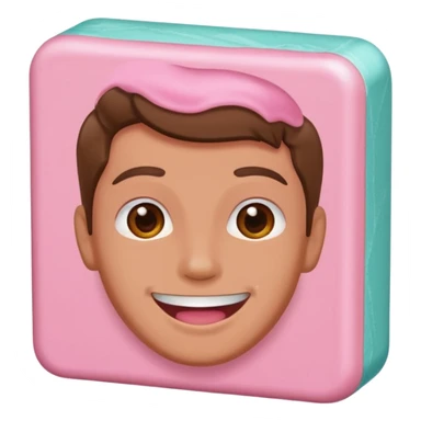 chewing gum But make the face more handsome but i am a gum sticker