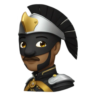 Hussar black sticker