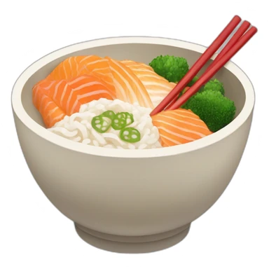 japanese donburi bowl without chopsticks sticker