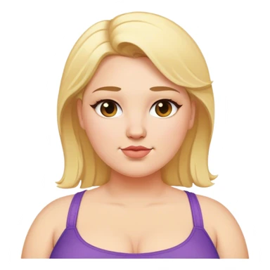 Plus size blonde lesbian sticker