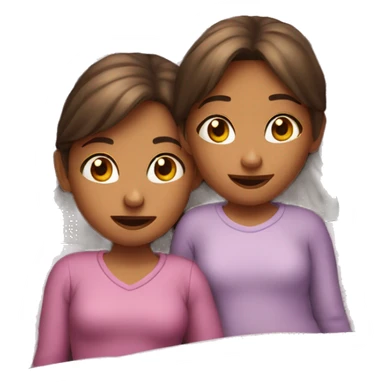 two girls in the same bed sticker