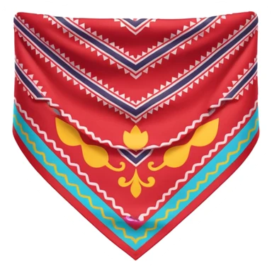 patterned bandana headscarf  sticker