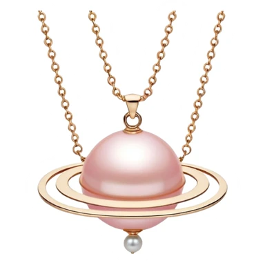 A pearl pink vivienne westwood saturn necklace sticker