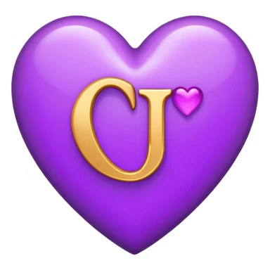 The Letter “j” inside a Purple Heart sticker