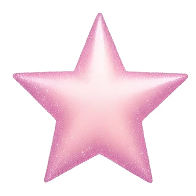 pale pink star sparkle sticker