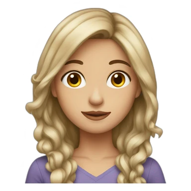 Brunette female OT sticker