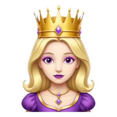 purple queen in alice wonderland, sticker