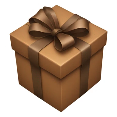 brown present sticker