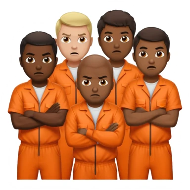 guys in prison angry sticker