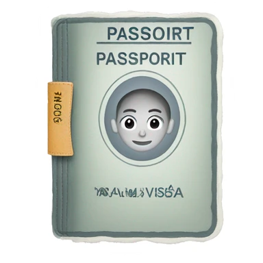 Passport with visa  sticker