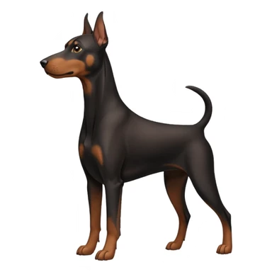 Doberman dog  sticker