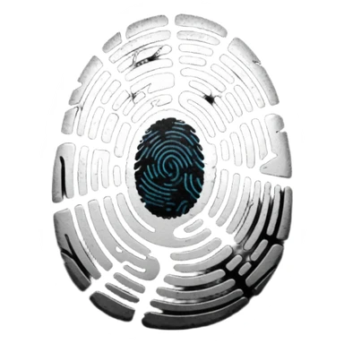 iphone like black fingerprint sticker