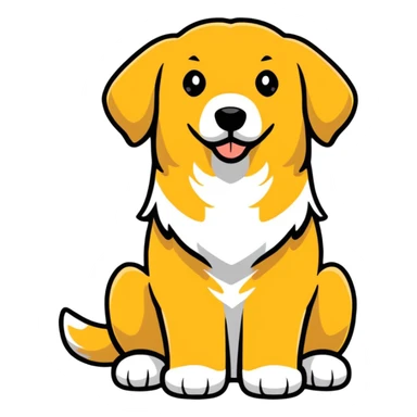 Golden retriever  sticker