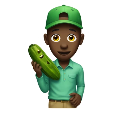 tyler the creator holding pickle sticker