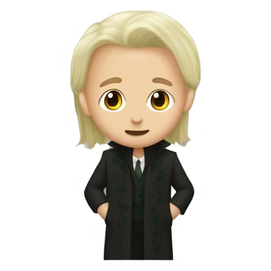 Draco Malfoy with kissing a brown hairly girl sticker