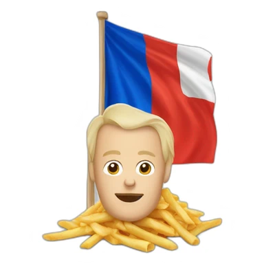 Vadimir poutine avec un drapeau russe sticker