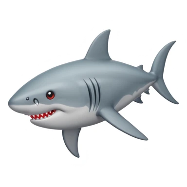 Tiburón con ojos de corazón sticker