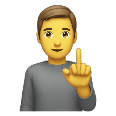 wait gesture sticker