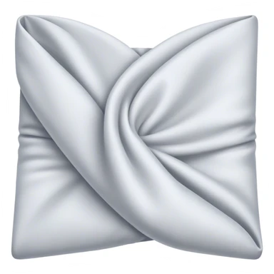 A simple piece of fabric, soft and smooth, folded or hanging, symbolizing versatility and everyday use sticker