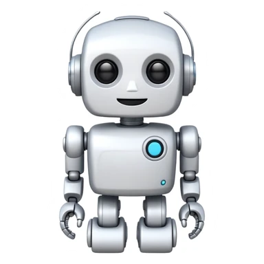 robot old cartoon simple toy white innocent funny adorable sticker