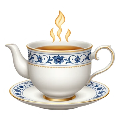 porcelain tea cups sticker