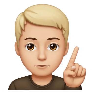 side eye with middle finger sticker