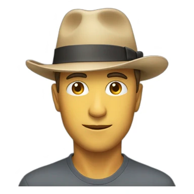 man-takes-off-a-hat sticker