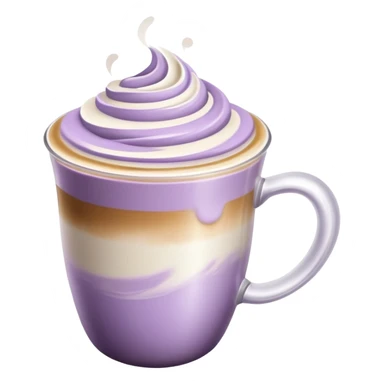 Pale purple coffe Latte  sticker