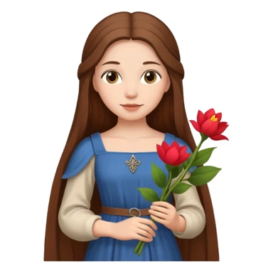 medieval woman  sticker