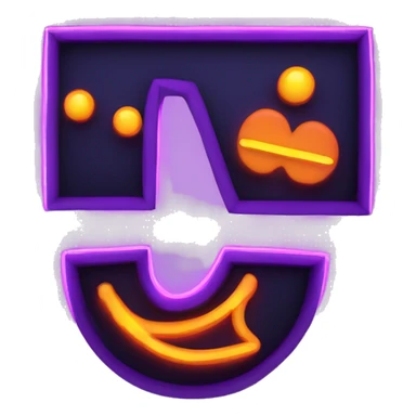 Neon letters spelling; NAMS sticker