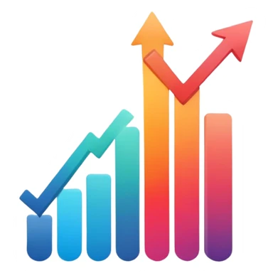 Chart Increasing sticker
