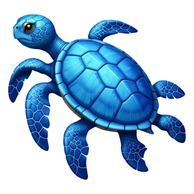 Bleu turtle  sticker