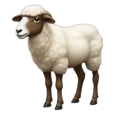 Un mouton sur un chameau sticker