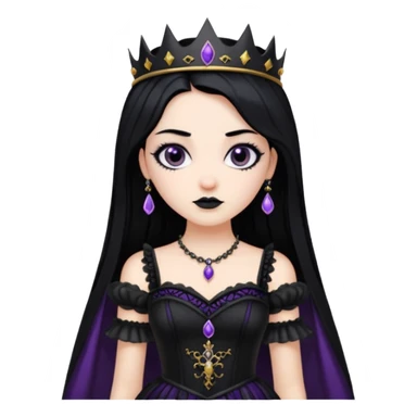 Powerful goth princess  sticker