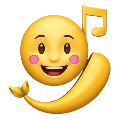singing emoji sticker