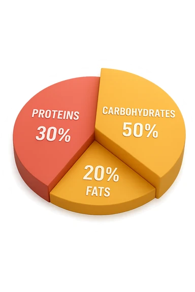 Piano A Macro nutrizionale GRAFICO in 3d sticker