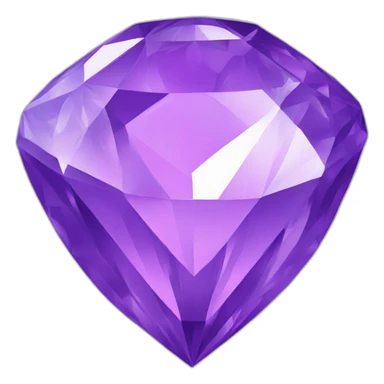 Diamant violet with rose  sticker
