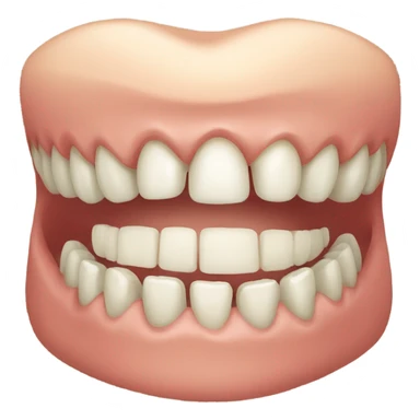 Old people teeth sticker