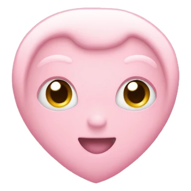 Light pink heart with “bub” word sticker